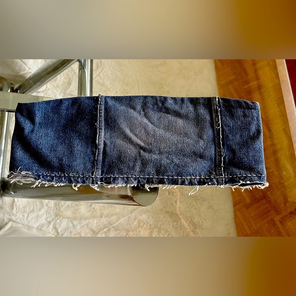 Zara denim crop top, never been worn - Picture 1 of 5